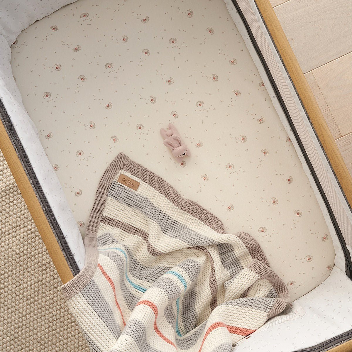 Bedside Crib Fitted Sheets 2pk - Our Planet-3