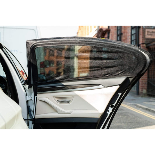 Children's Window Shades With UVA UVB Protection Covers Side Rear Window Quality Stretch Material Car Sun Shade 2pcs-0