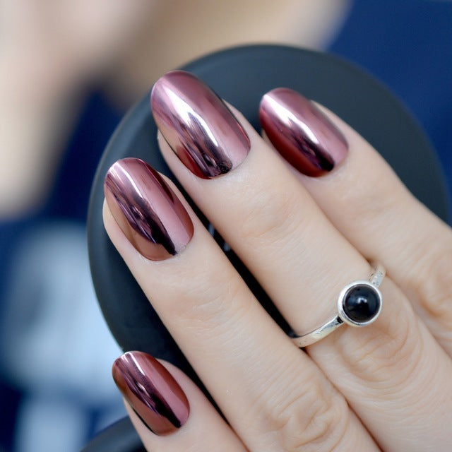 Short Acrylic false nails-4