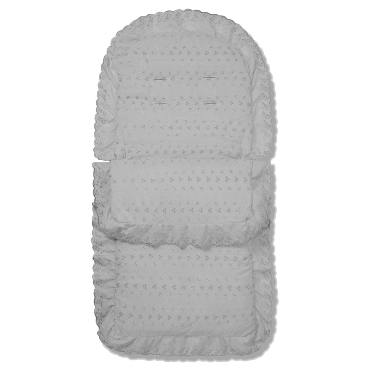 Universal Broderie Anglaise Pushchair Footmuff / Cosy Toes - Fits All Pushchairs / Prams And Buggies-4