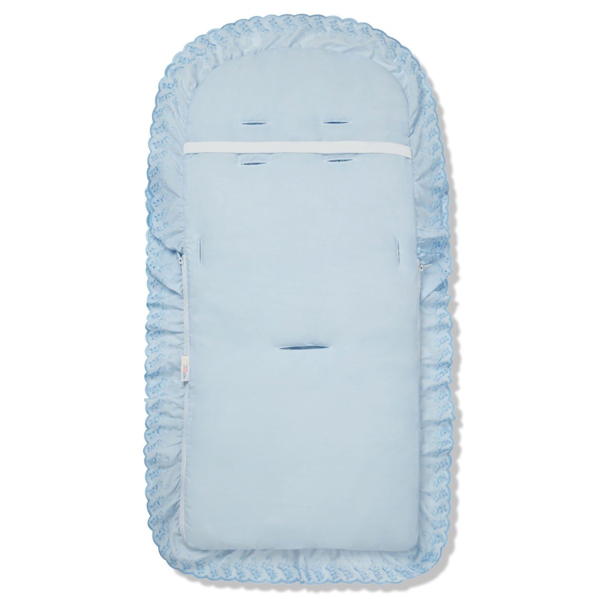 Universal Broderie Anglaise Pushchair Footmuff / Cosy Toes - Fits All Pushchairs / Prams And Buggies-2