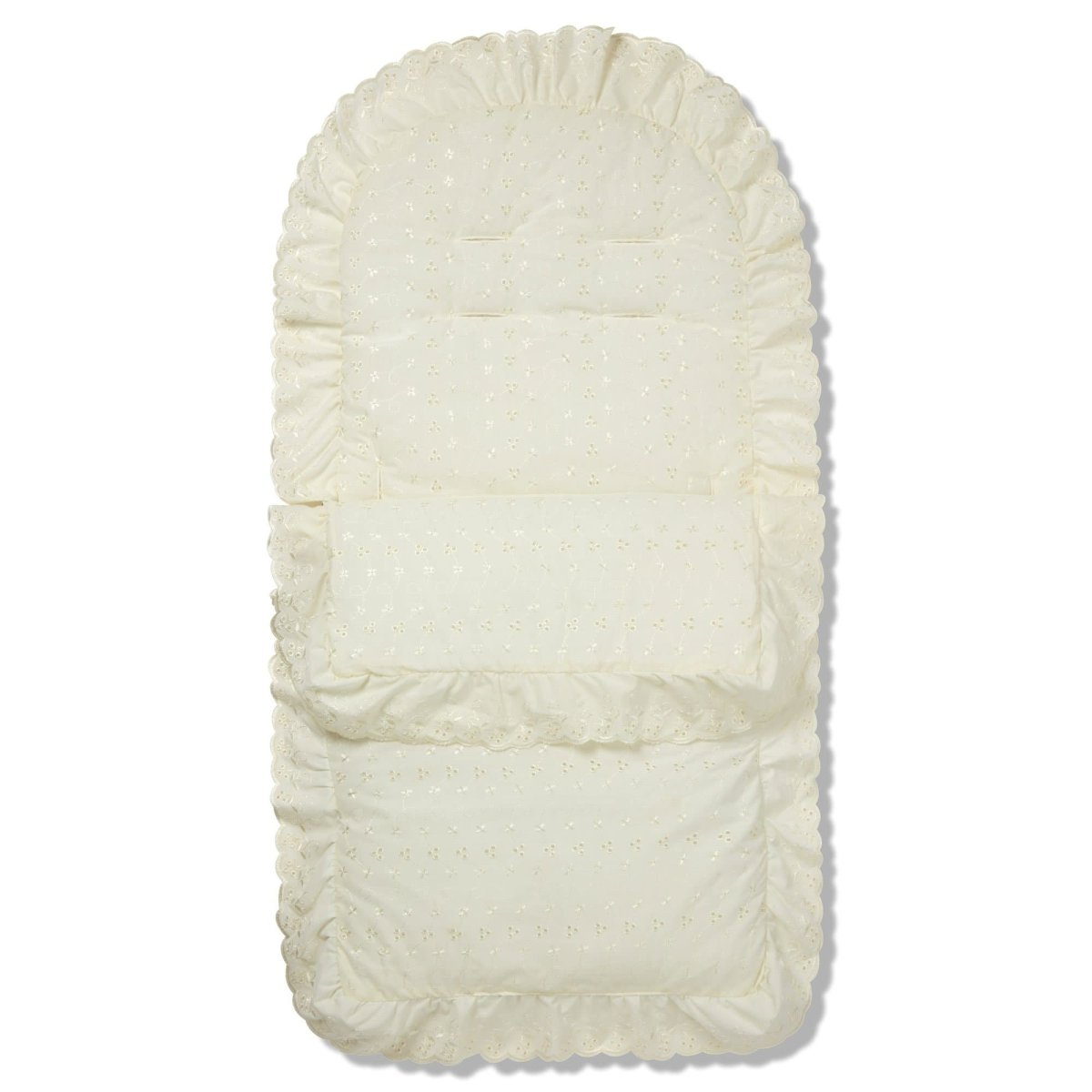 Universal Broderie Anglaise Pushchair Footmuff / Cosy Toes - Fits All Pushchairs / Prams And Buggies-3